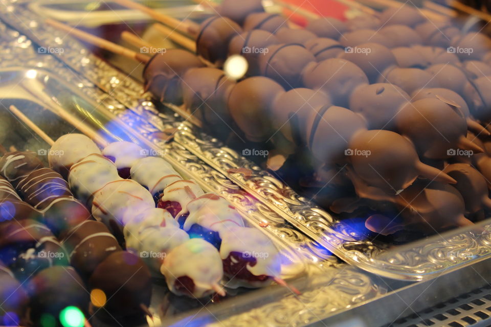 Chocolate fruits 