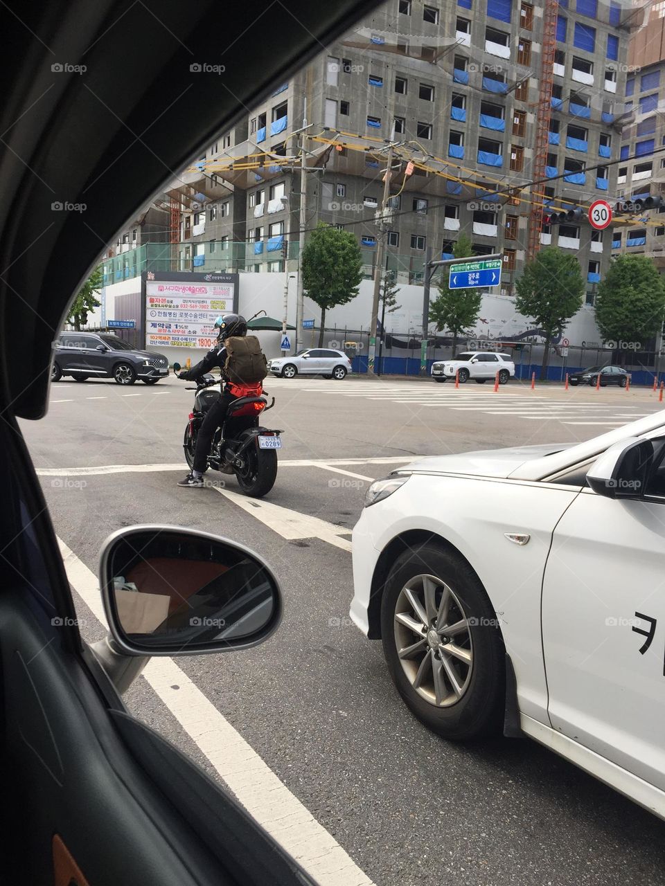 Shooting riding motorcycle 