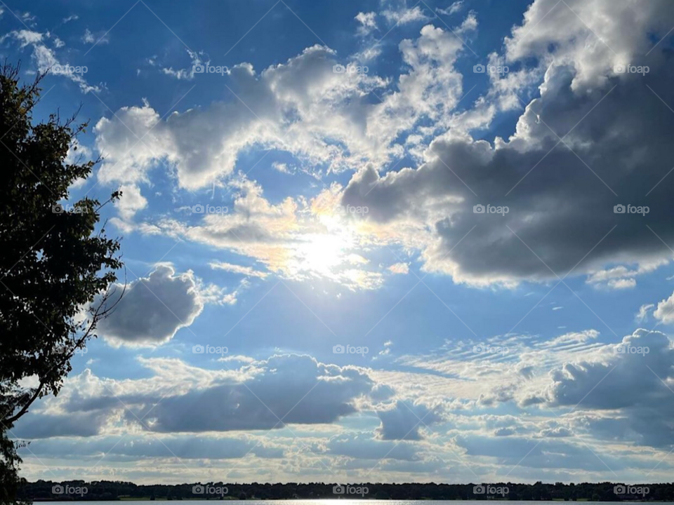 Beautiful sparkling cloud