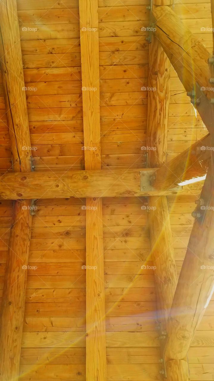 Log roof