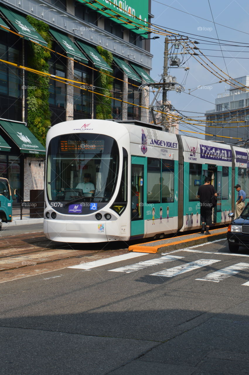 Tram 1 At Hiroshima Japan