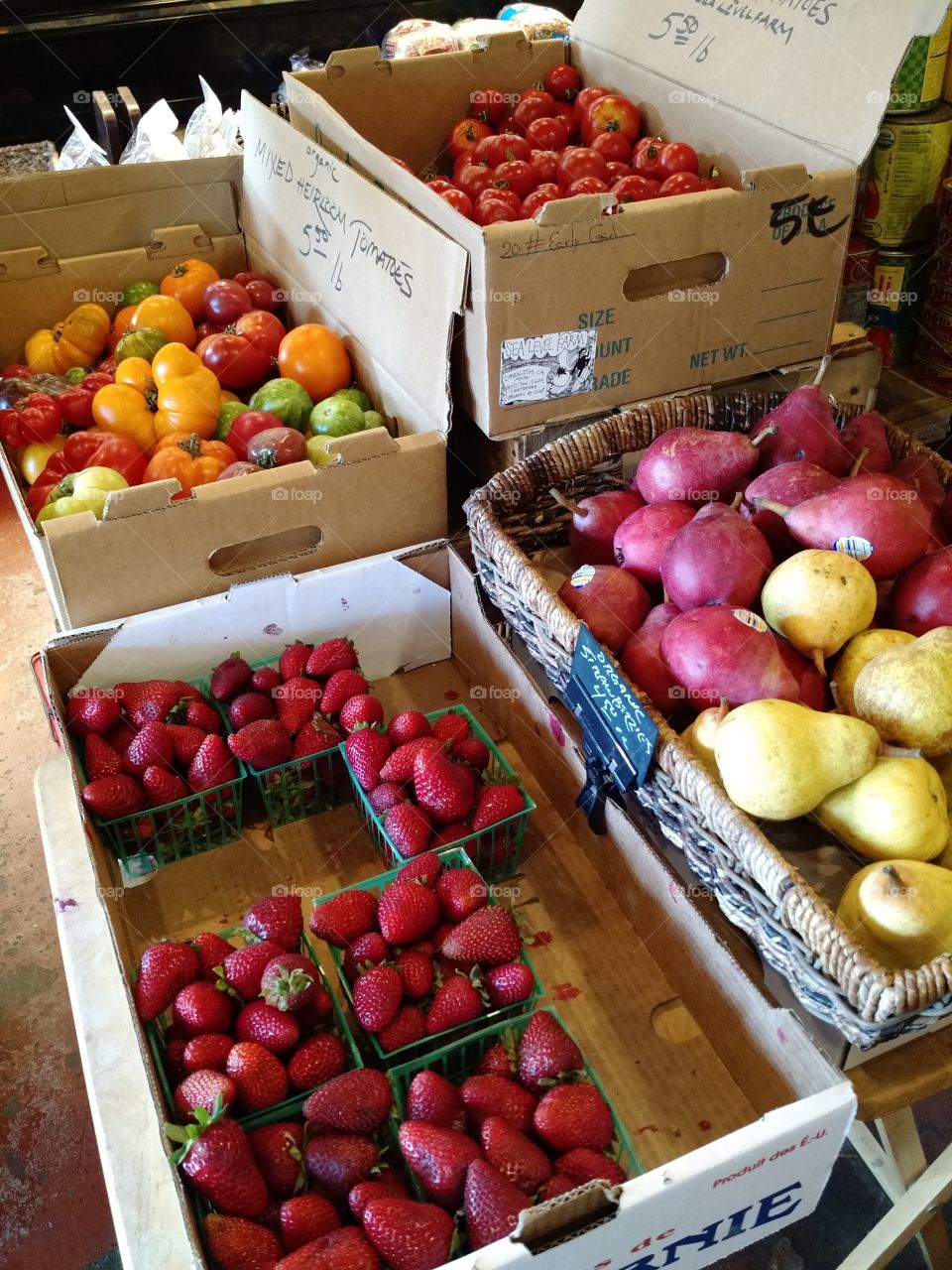 local fruit. deli