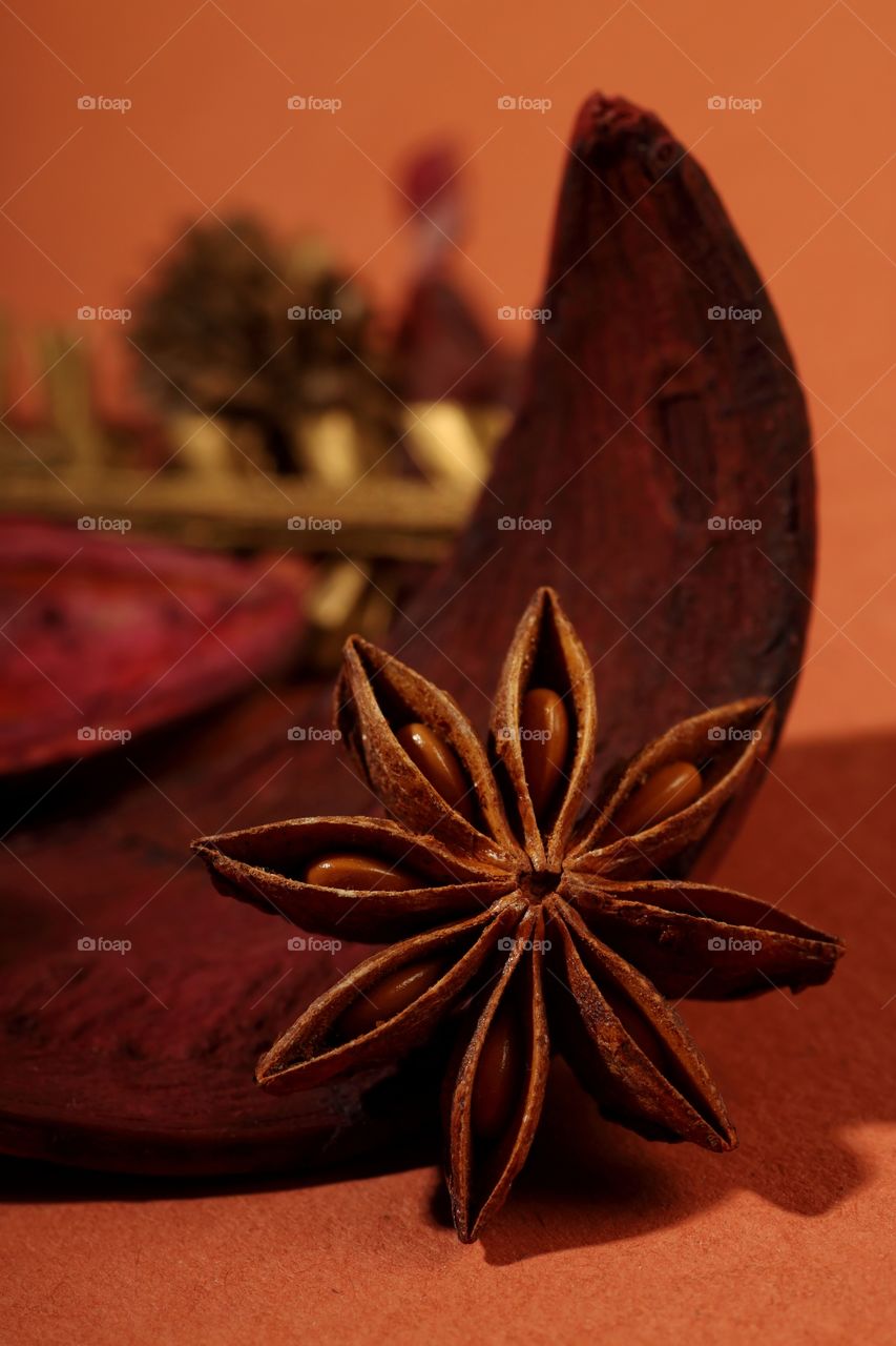 No Person, Cinnamon, Still Life, Star Anise, Wood