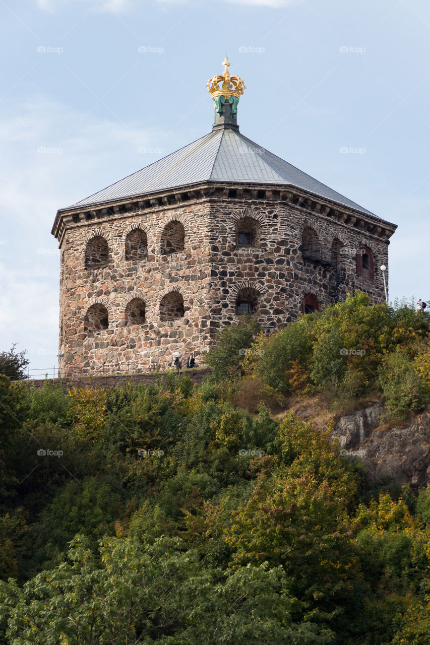 Skansen Kronan Gothenburg Sweden, old fortress from 1700 in the Haga district 