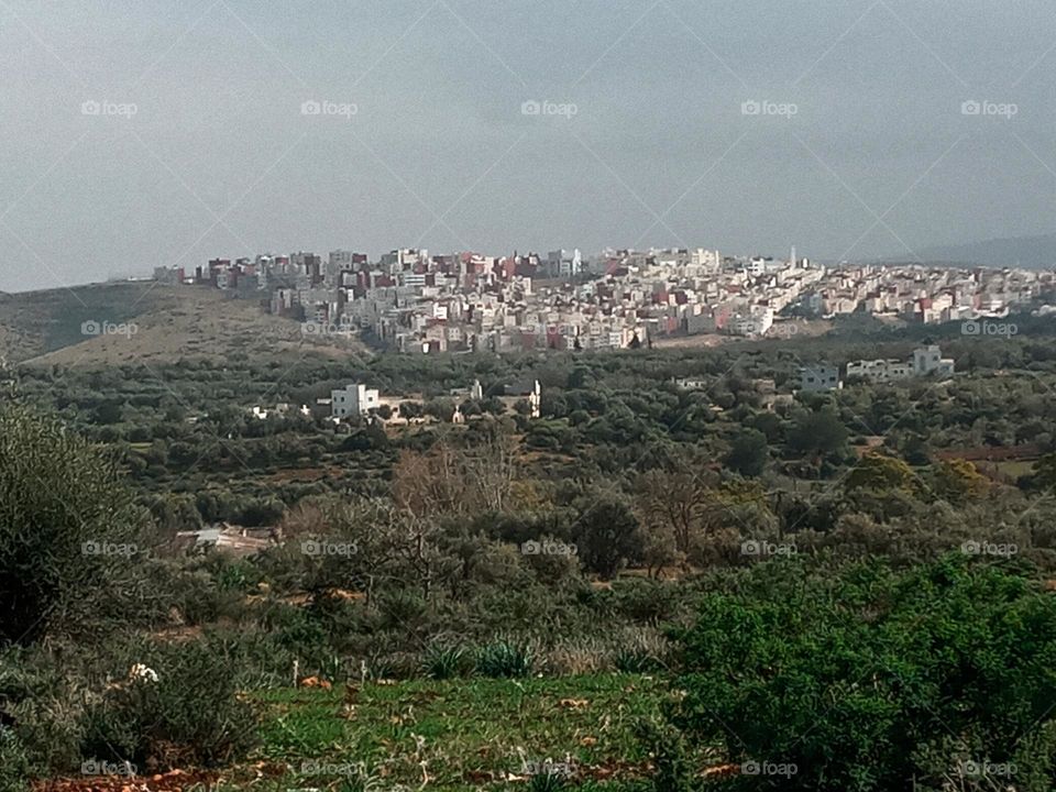 population between the nature