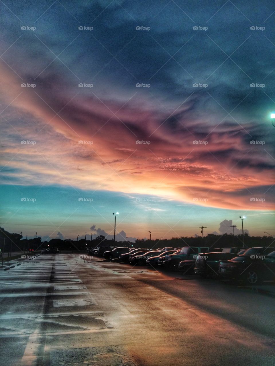 sunset after a storm