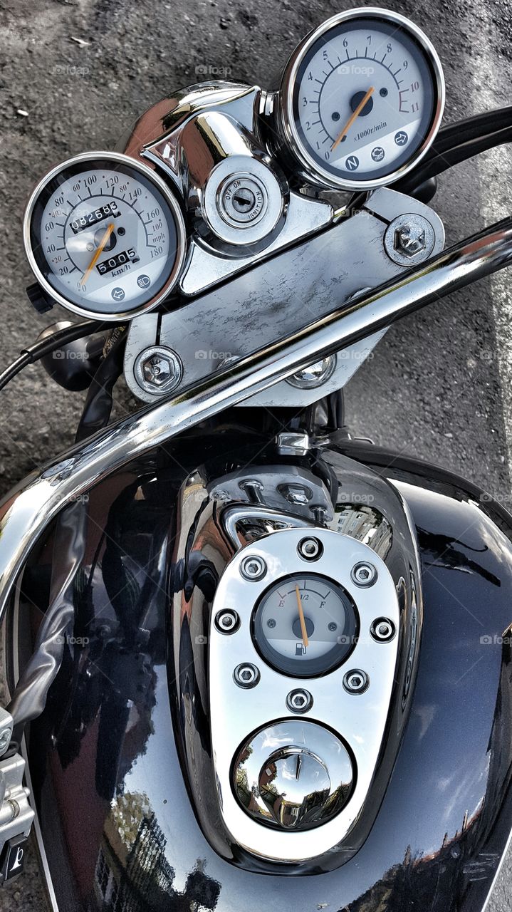 Motorbike closeup