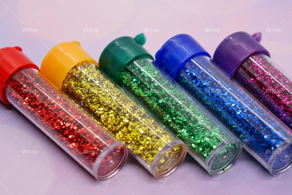 Rainbow glitter