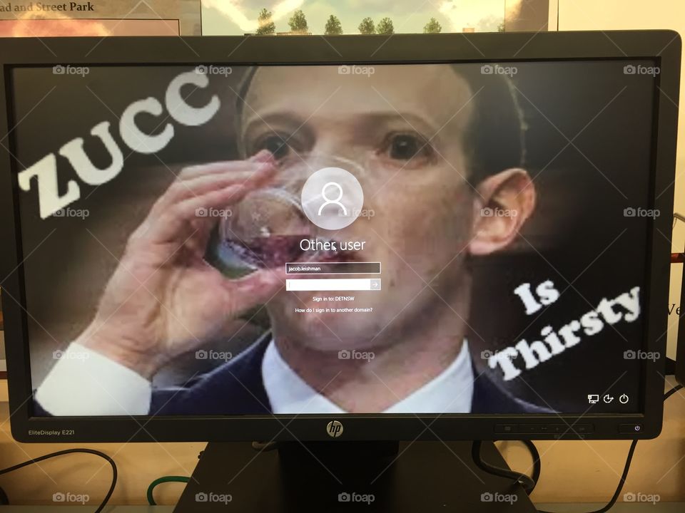 Zucc is thirsty