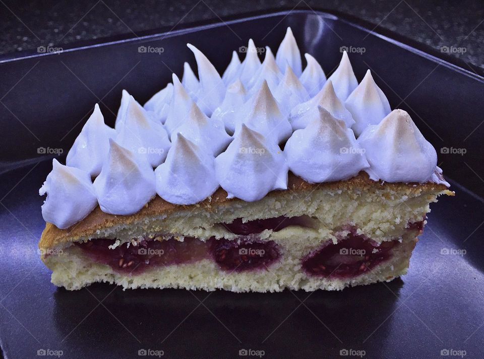 Pie with meringue 