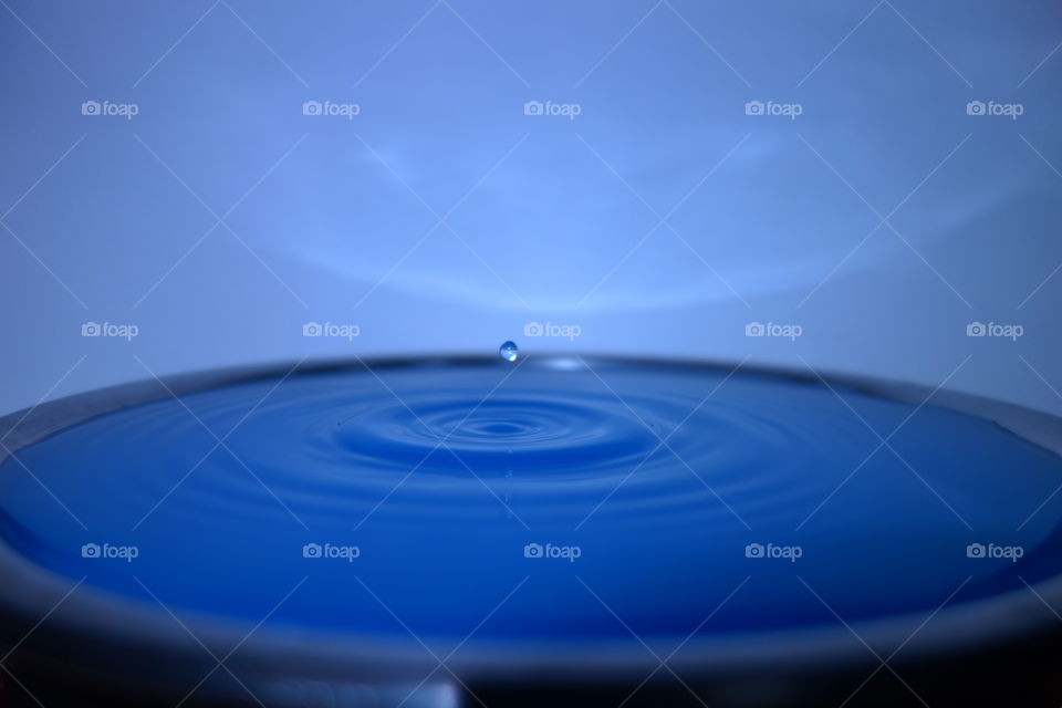 Colourful water drop image