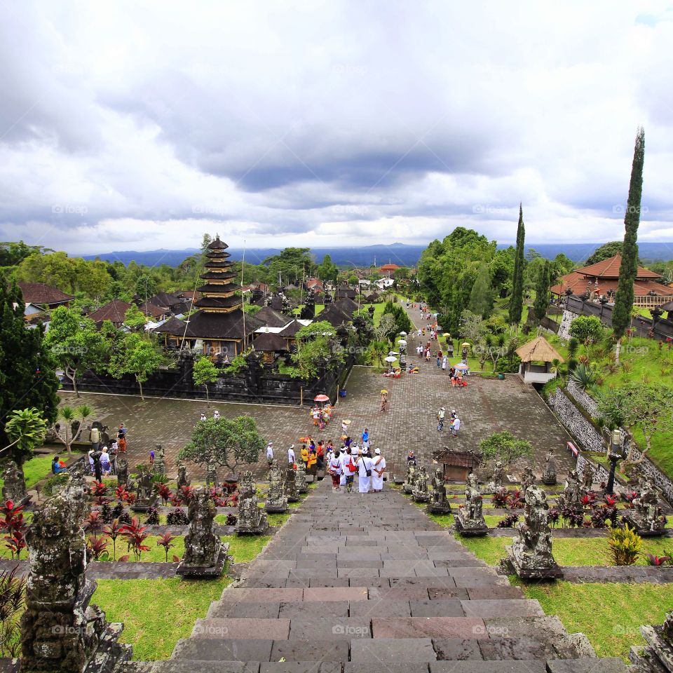 Besakih Temple. The mother hindu temple in Bali