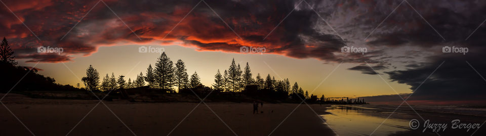 Sunset at Miami Beach, Queensland. 
