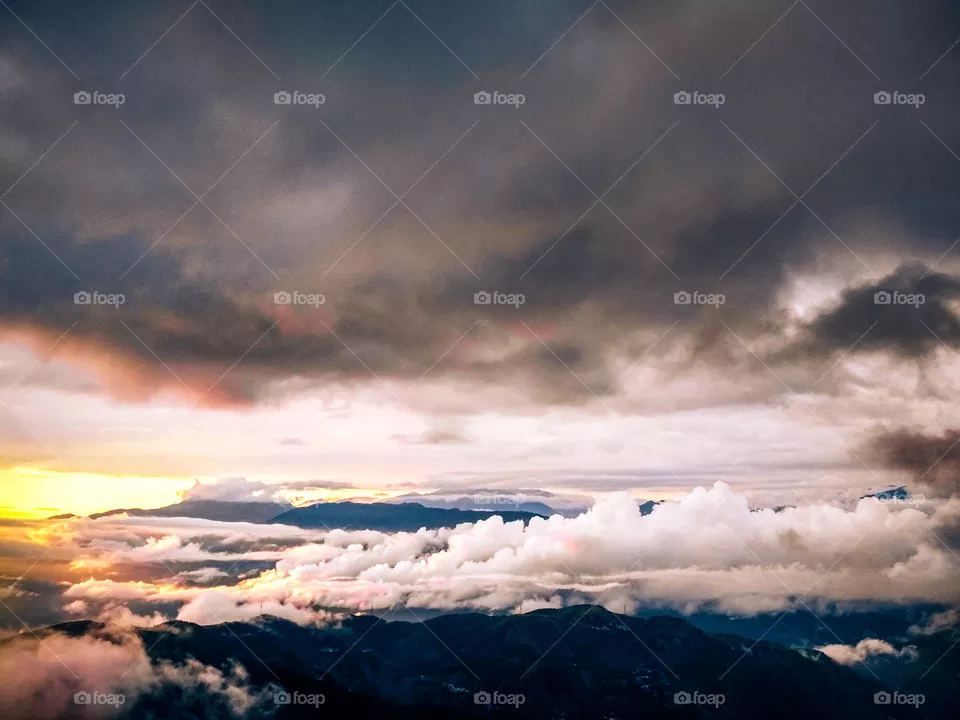 white dark clouds