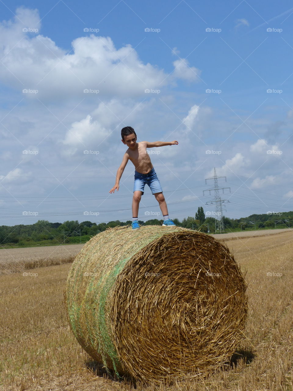 Fun on the bales