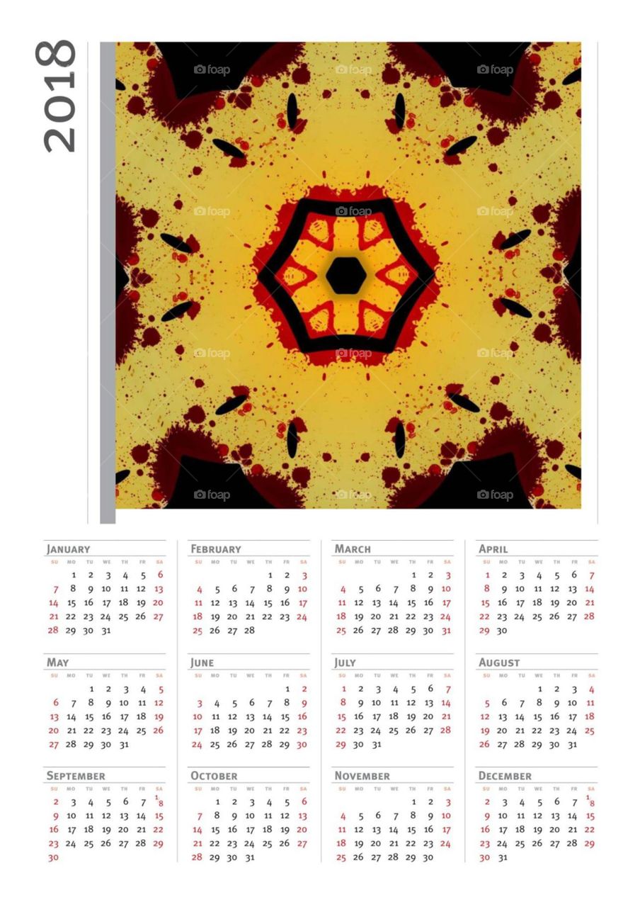 Mandala Kalender 2018