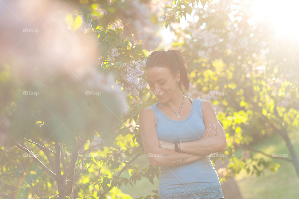 the girl in the garden