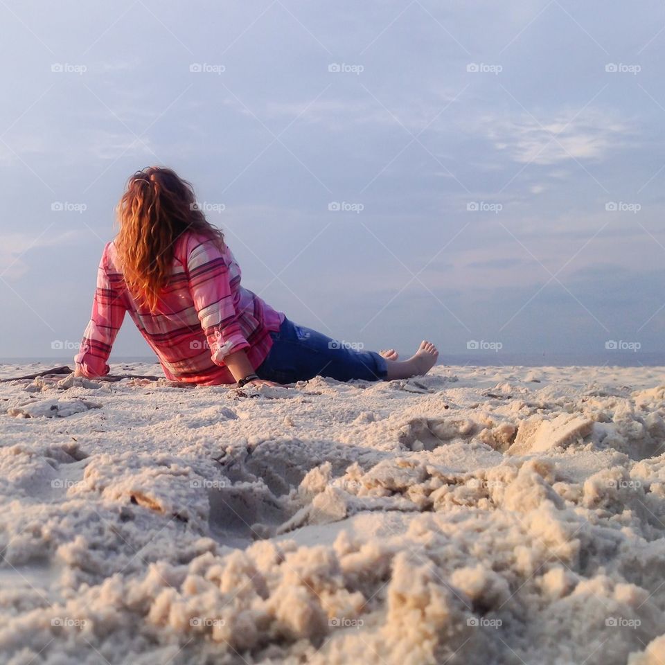 Toes in the sand