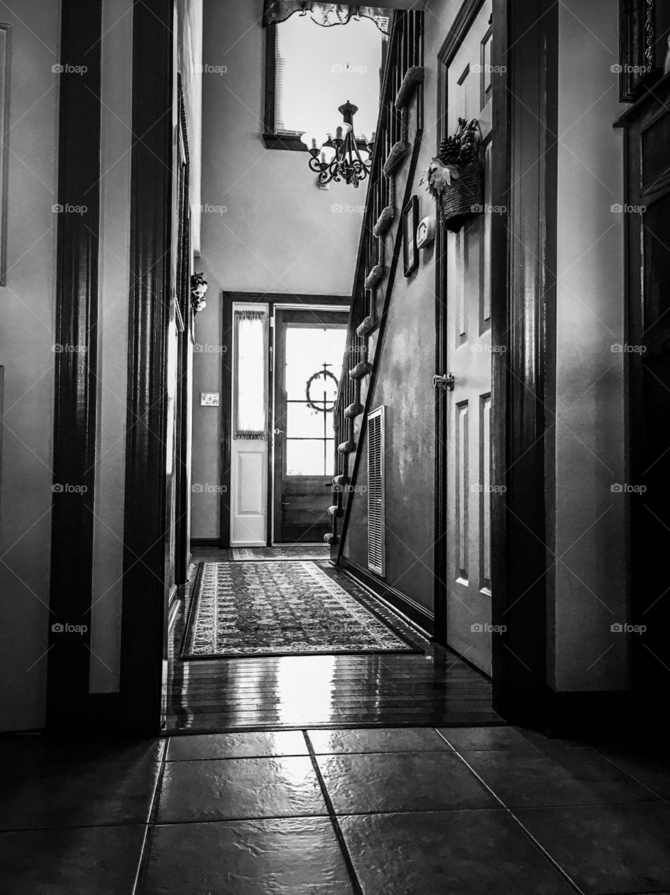 Sunlight through the windows