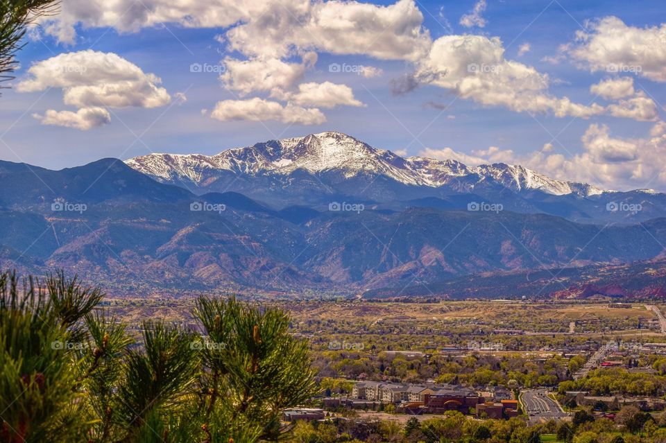 Pikes Peak. Shot on a sunny Easter Sunday, capturing America's Mountain in all its majesty. 