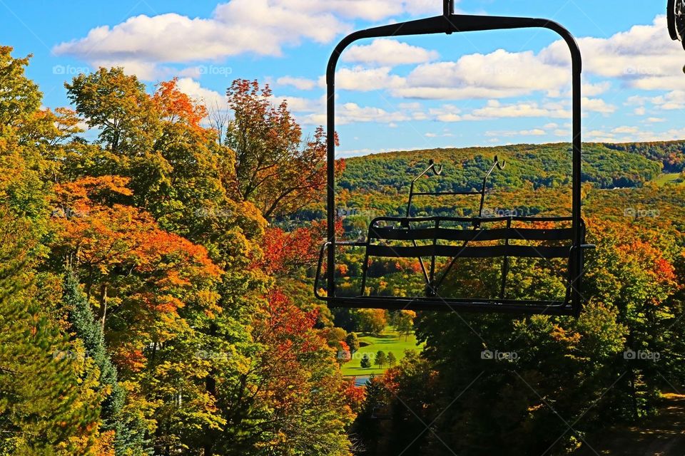 Fall on a ski lift 