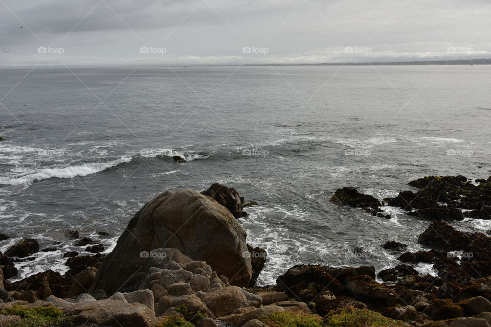 Cloudy day at the beach