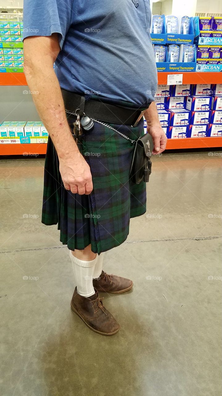 Man in a kilt