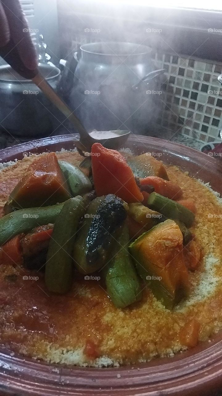 delicious plate of COUSCOUS