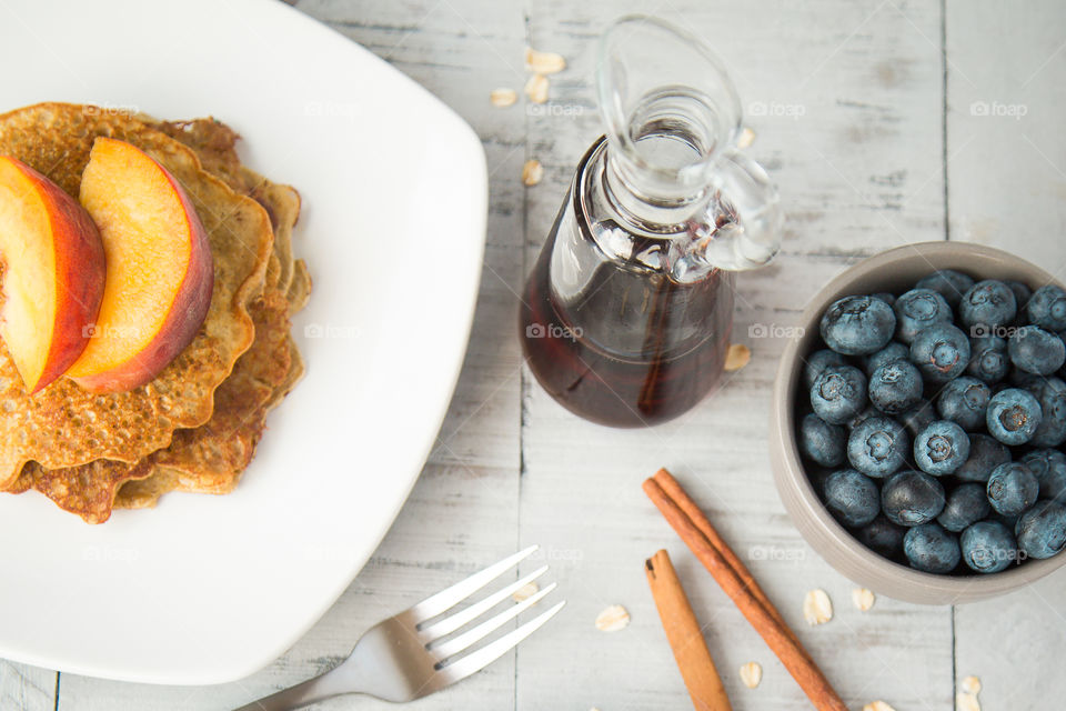 Cinnamon Oatmeal Pancakea