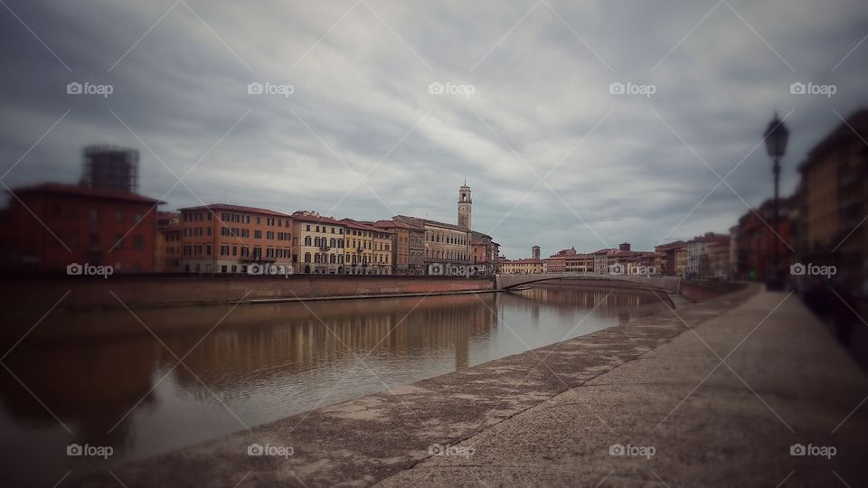 Arno river in Pisa (italy)