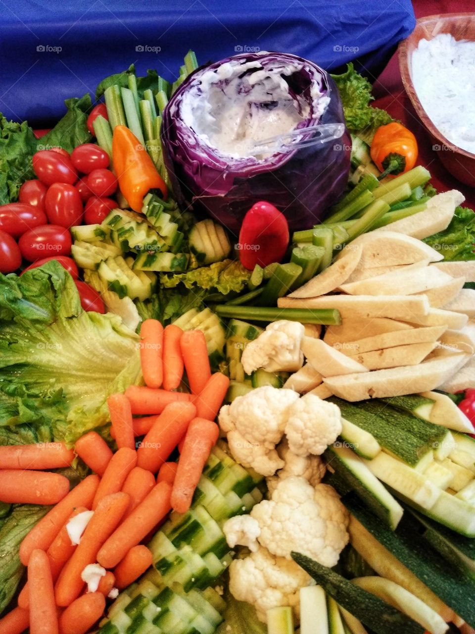 Several years ago for Thanksgiving I went to a friends with a bunch of other people. On one table was all these vegetables.