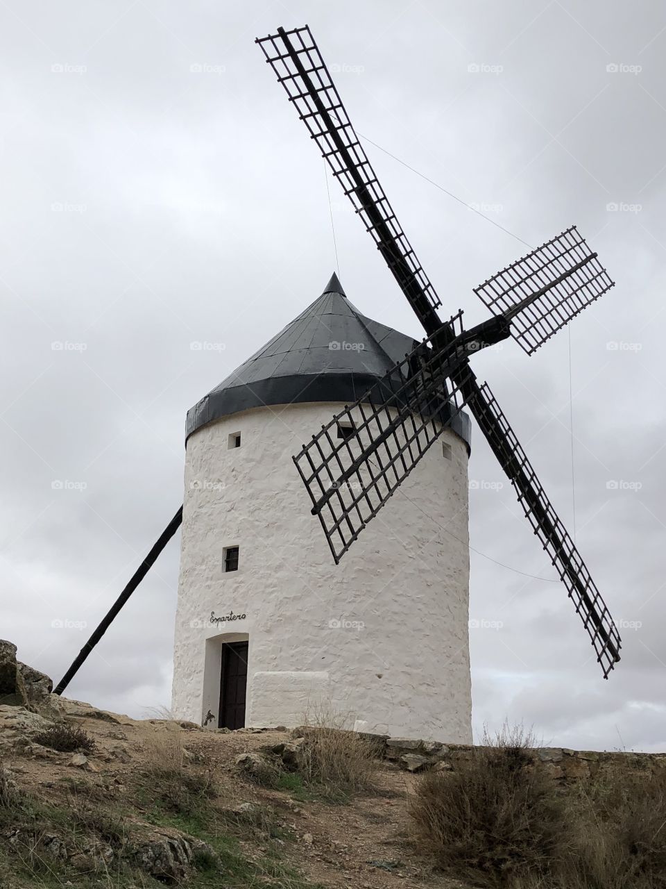 White windmill