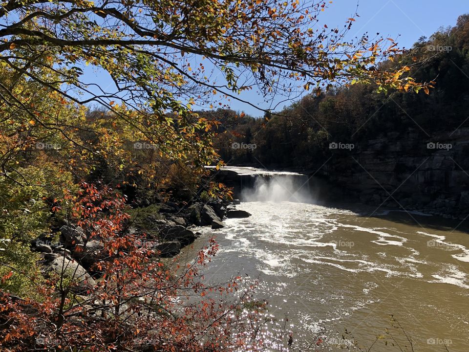 Autumn at Cumberland Falls in Kentucky 