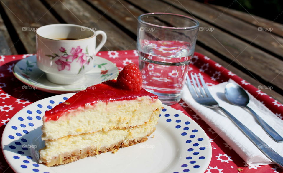 Rasberry cheesecake.