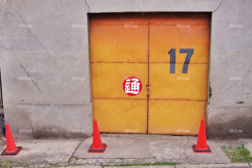 A gate in Japan with #17