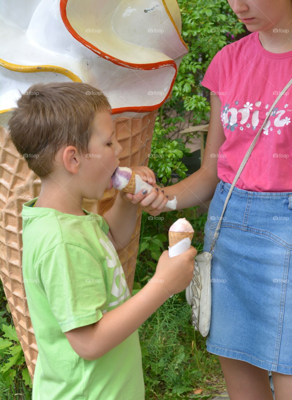 child ice cream