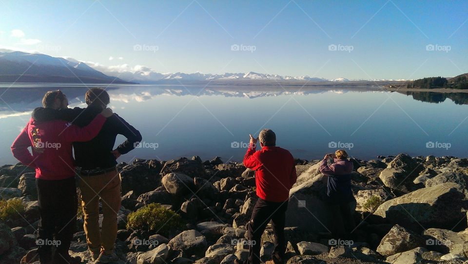the mirror. we found this place where we had an amazing lake view