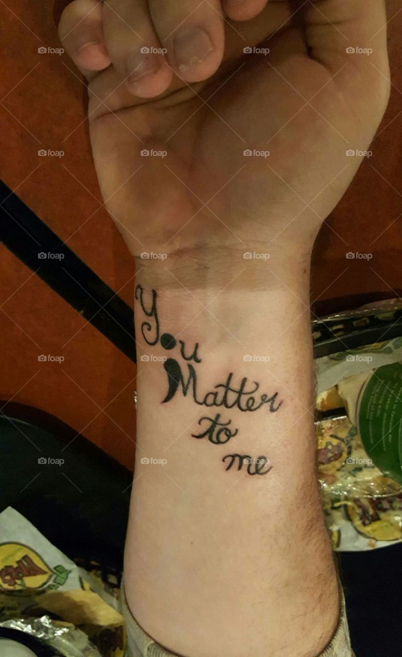 You Matter to Me Tattoo