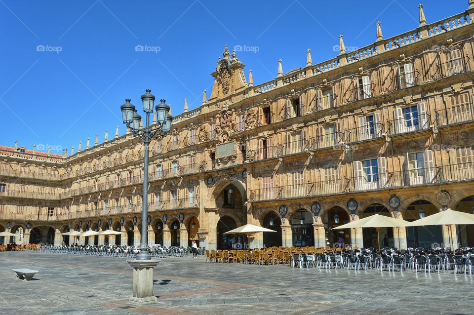 Plaza Mayor, Salamanca. View of Plaza Mayor, Salamanca, Spain