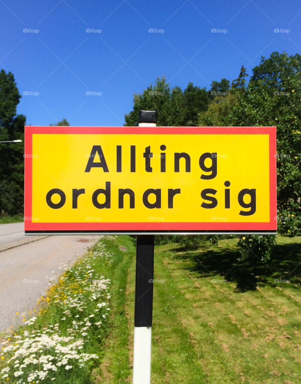 Allting ordnar sig