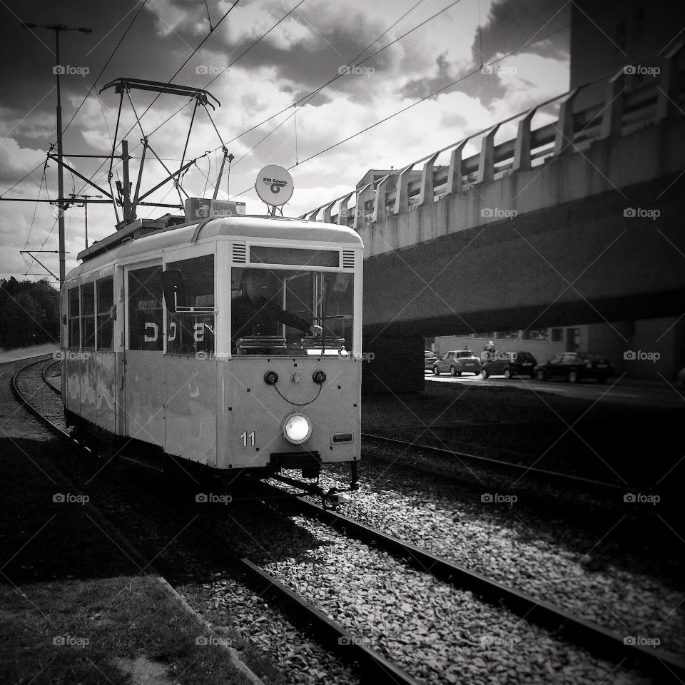 tram. Old tram