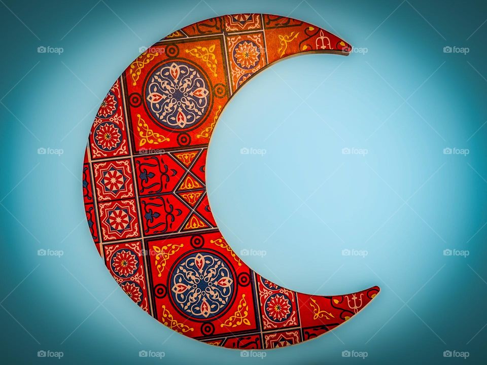 Ramadan Crescent decoration in Egyptian Khayamiya decorative art