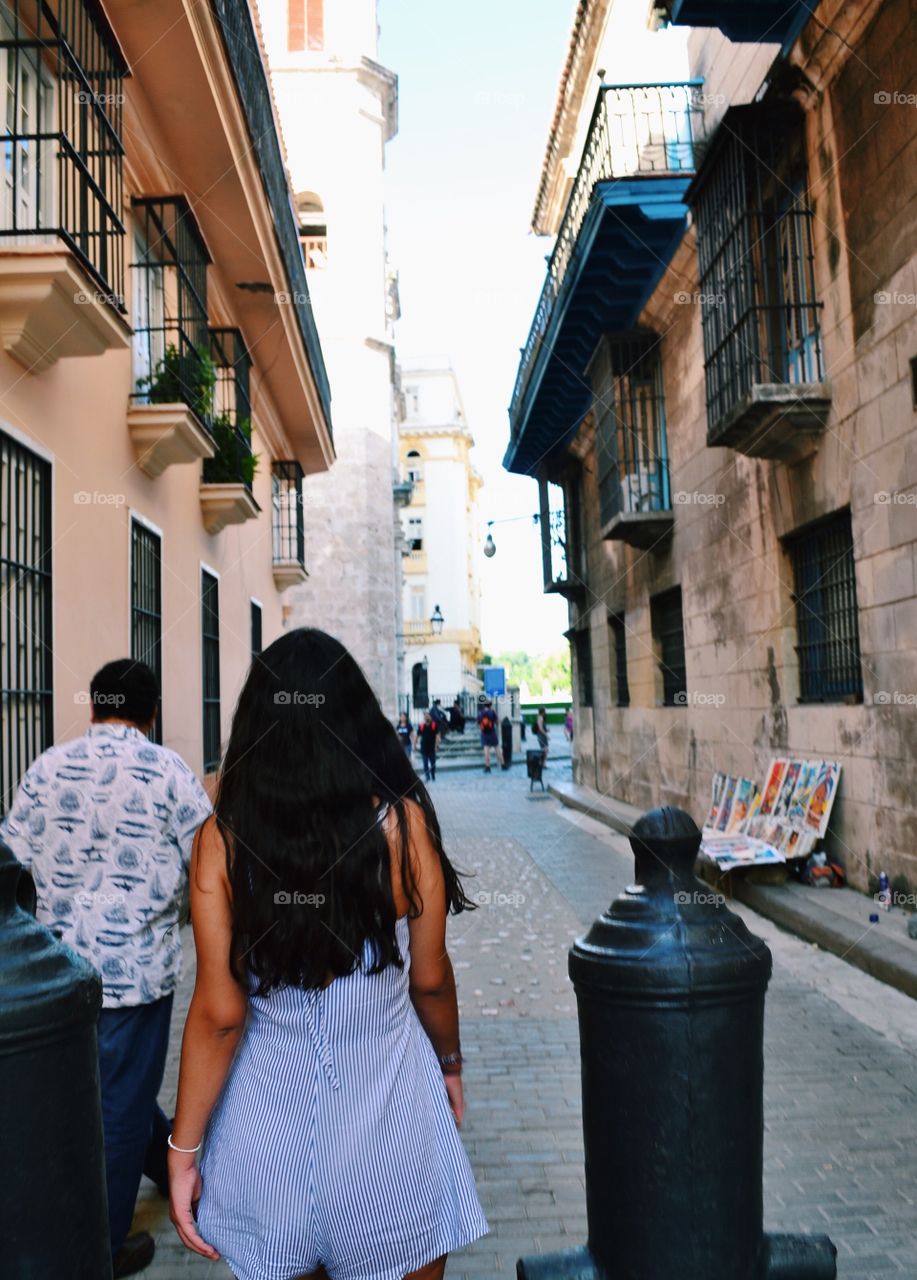 Beautiful street in Havana, Cuba
