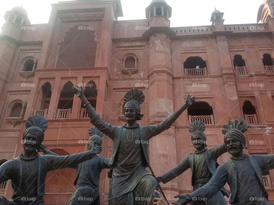 Bhangra Statues at a Fort