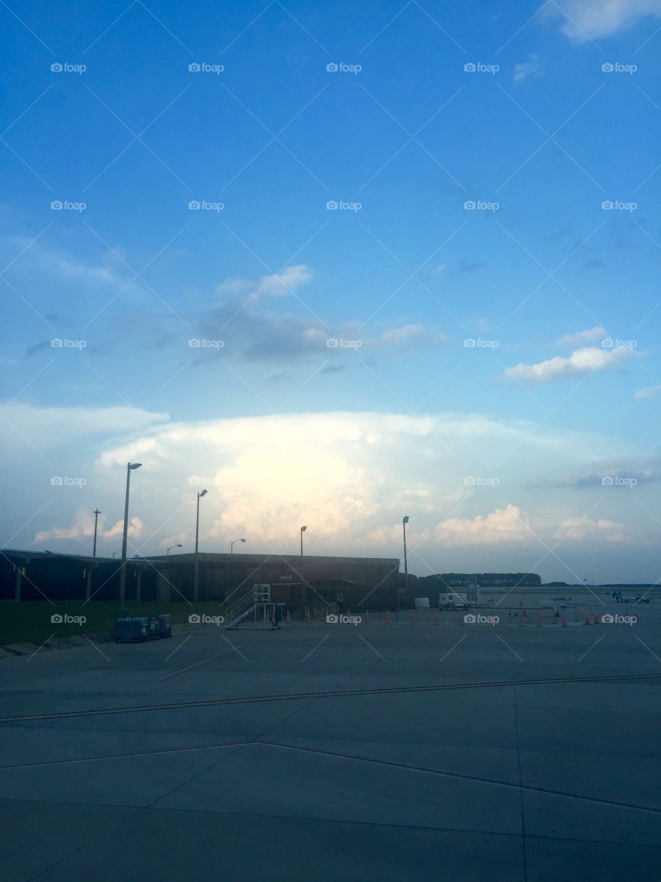 Thunderstorms in the distance