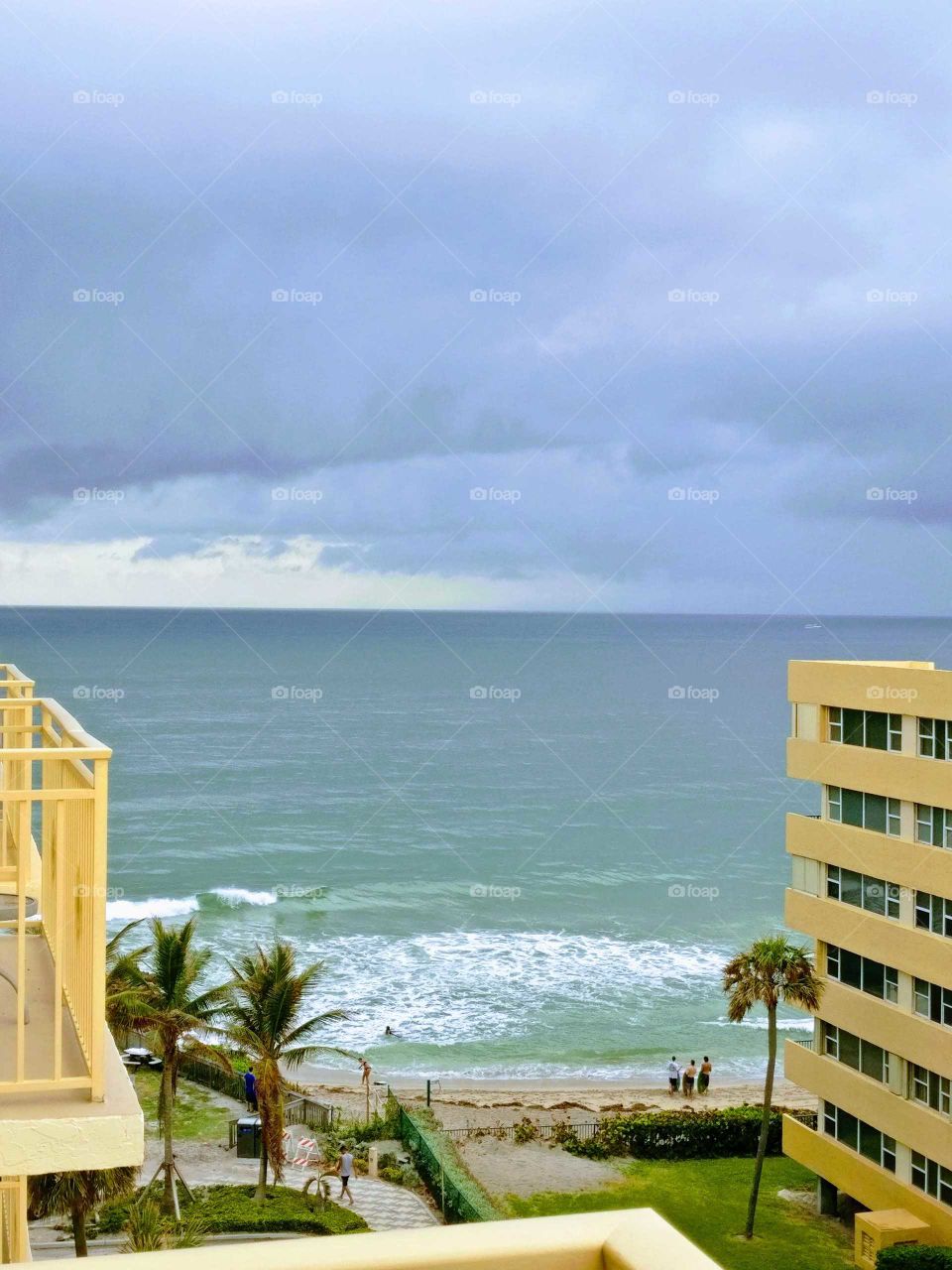 view of Atlantic Ocean from Embassy suites in Deerfield Beach, fl