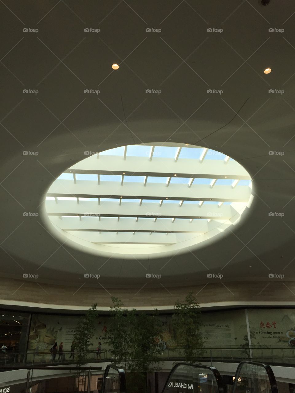 Space age mall ceiling
