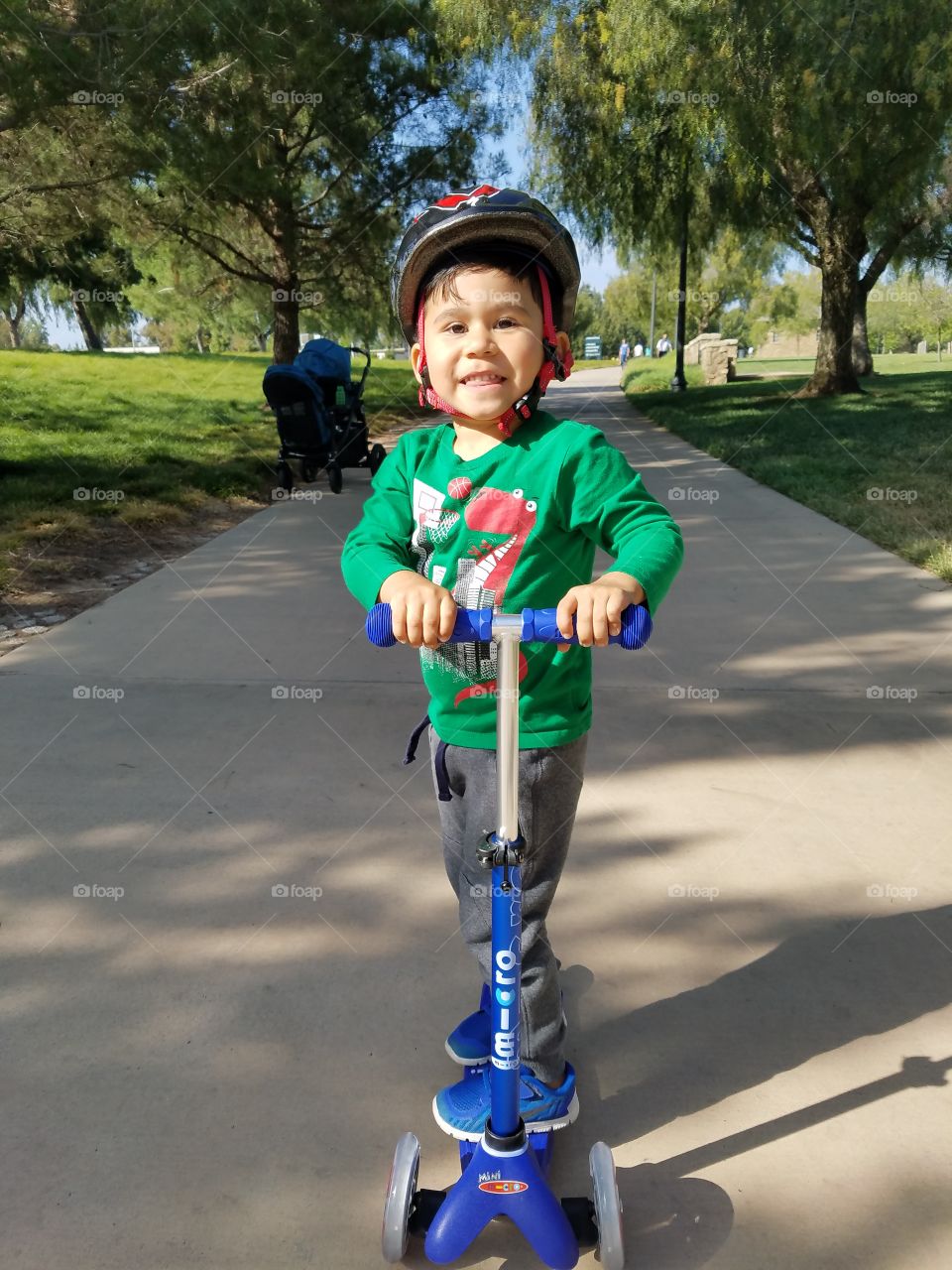 riding scooter