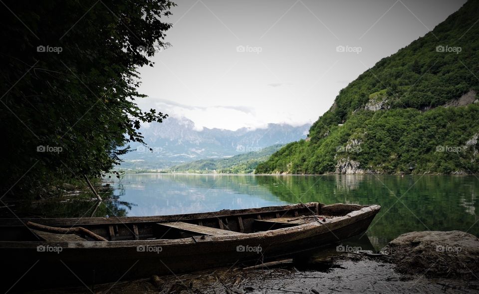 Rare photo lake in italy Lago si Santacroce