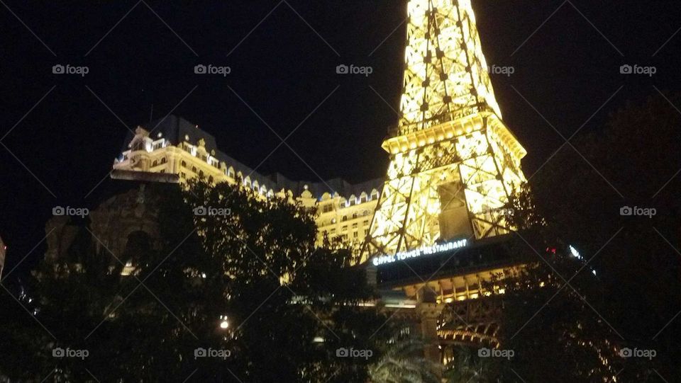 Eiffel Tower and Paris Las Vegas 